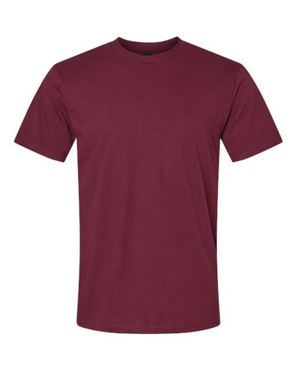 Gildan Unisex Softstyle® Midweight T-Shirt - Maroon Front