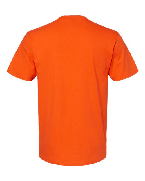 Unisex Softstyle® Midweight T-Shirt - Orange Back