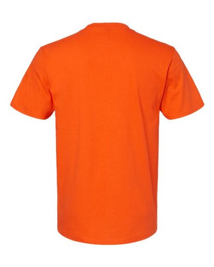 Unisex Softstyle® Midweight T-Shirt - Orange Back