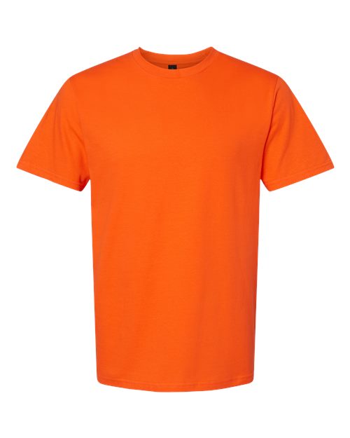 Unisex Softstyle® Midweight T-Shirt - Orange Front