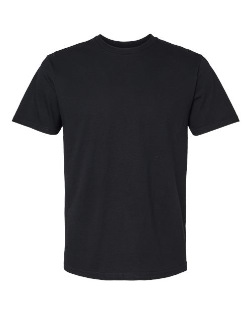 Unisex Softstyle® Midweight T-Shirt - Pitch Black Front