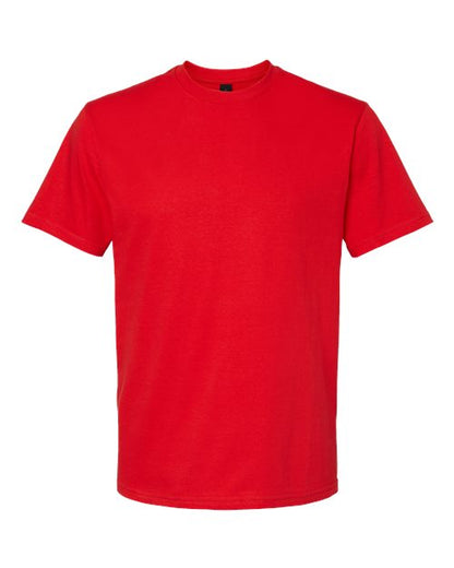 Unisex Softstyle® Midweight T-Shirt - Red Front
