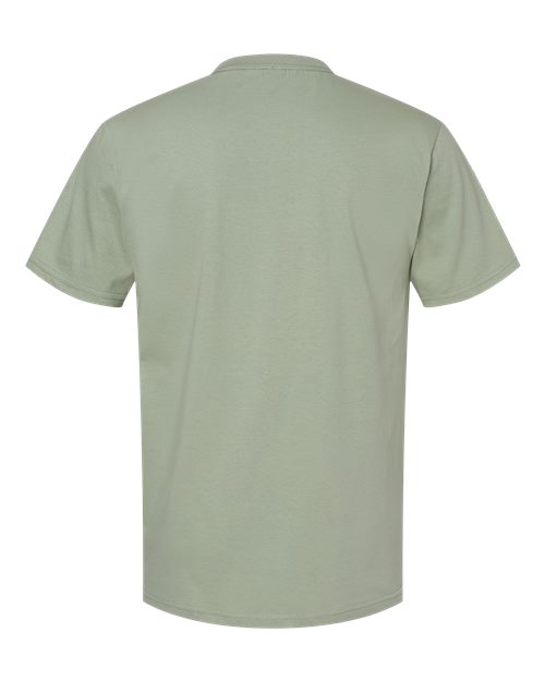Unisex Softstyle® Midweight T-Shirt - Sage Back