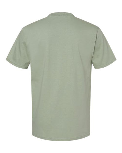 Unisex Softstyle® Midweight T-Shirt - Sage Back