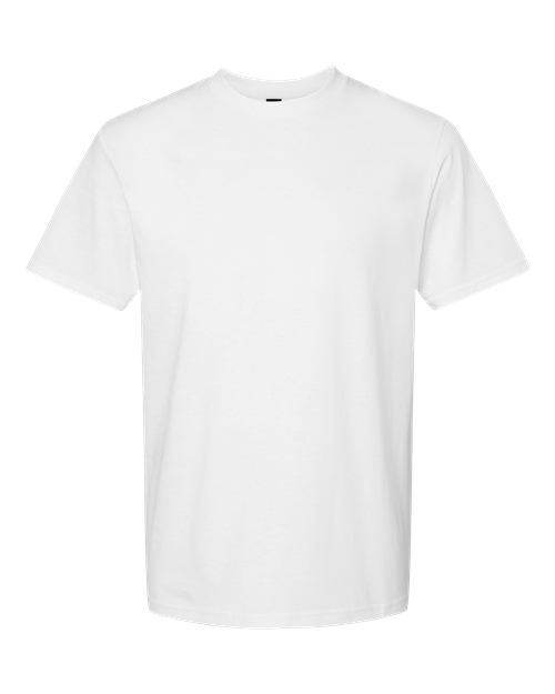 Unisex Softstyle® Midweight T-Shirt - White Front
