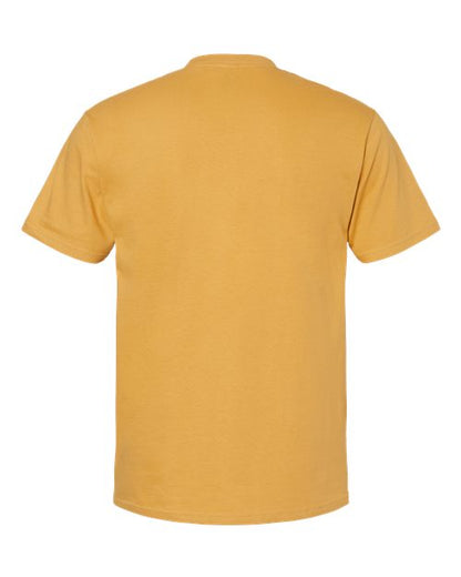 Unisex Softstyle® Midweight T-Shirt - Mustard Back