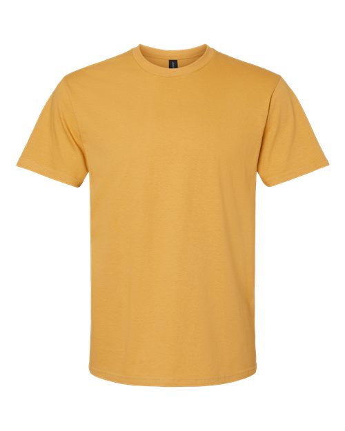 Unisex Softstyle® Midweight T-Shirt - Mustard Front