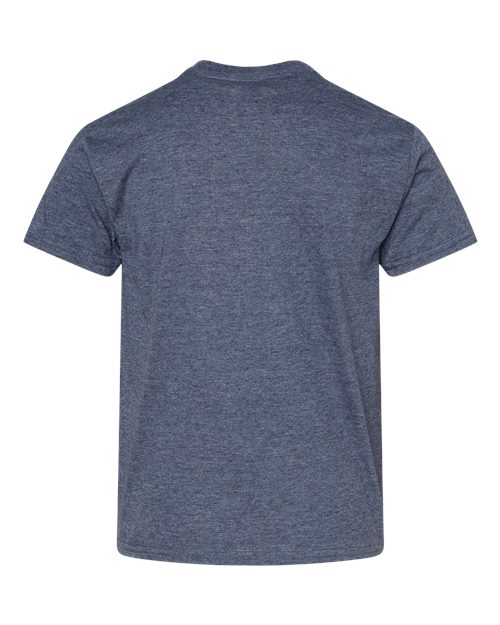 Youth Softstyle® T-Shirt - Heather Navy Back