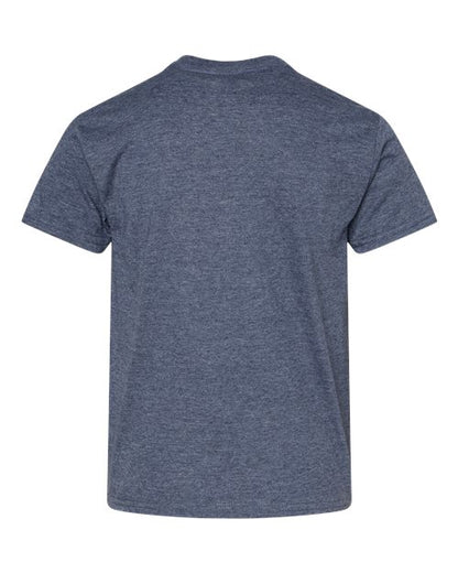 Youth Softstyle® T-Shirt - Heather Navy Back