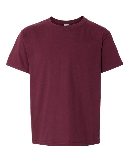 Youth Softstyle® T-Shirt - Maroon Front