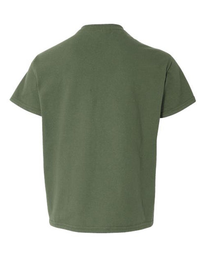 Youth Softstyle® T-Shirt - Military Green Back