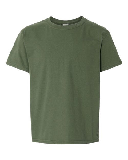 Youth Softstyle® T-Shirt - Military Green Front