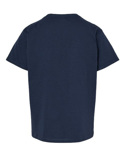 Youth Softstyle® Midweight T-Shirt - Navy Back