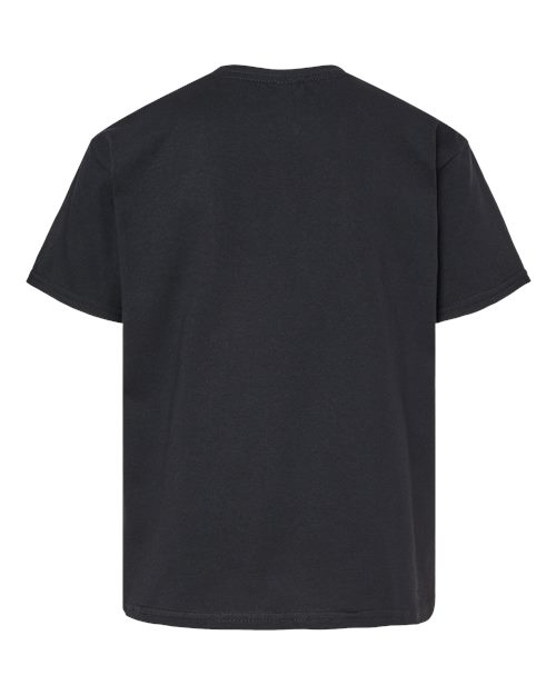 Youth Softstyle® Midweight T-Shirt - Pitch Black Back
