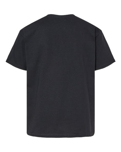 Youth Softstyle® Midweight T-Shirt - Pitch Black Back