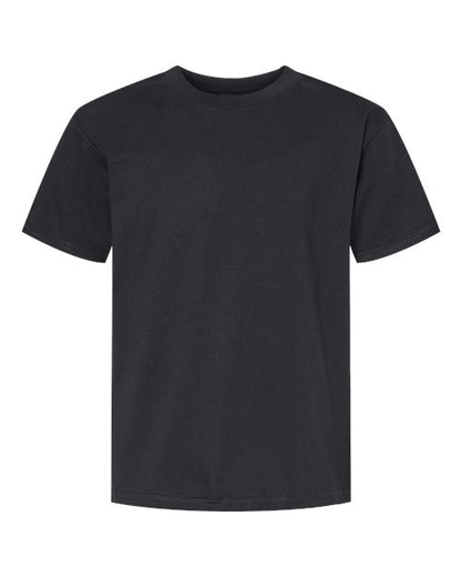 Youth Softstyle® Midweight T-Shirt - Pitch Black Front
