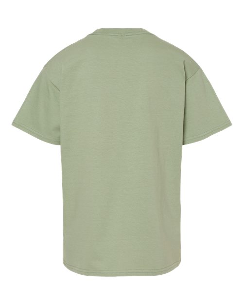 Youth Softstyle® Midweight T-Shirt - Sage Back