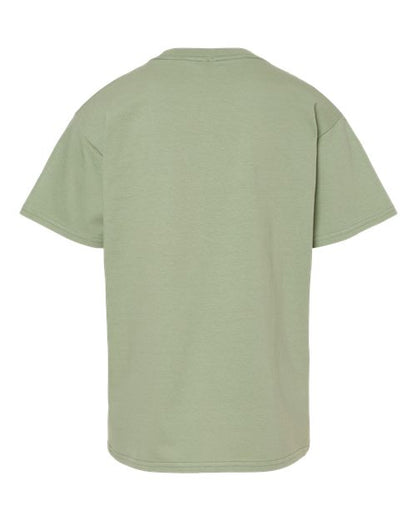 Youth Softstyle® Midweight T-Shirt - Sage Back