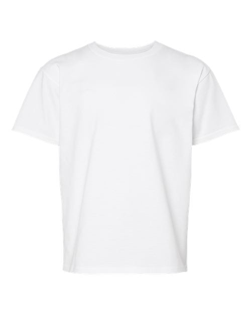 Youth Softstyle® Midweight T-Shirt - White Front