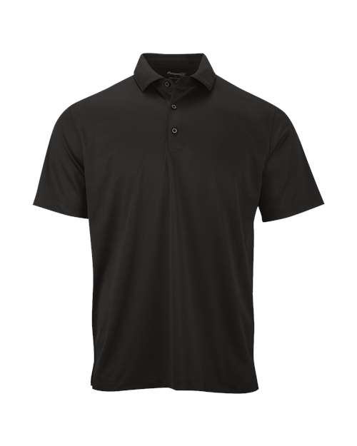 Paragon Men's Preakness Micro Mesh Polo - Black Front