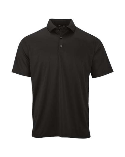 Paragon Men's Preakness Micro Mesh Polo - Black Front