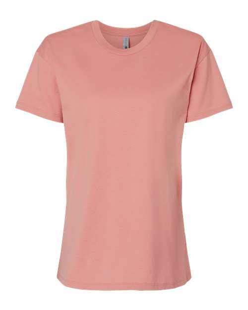 Next Level Women's Cotton Relaxed Tee - Desert Pink Front