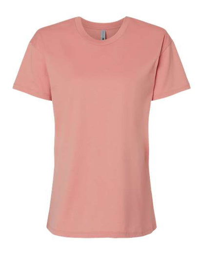 Next Level Women's Cotton Relaxed Tee - Desert Pink Front