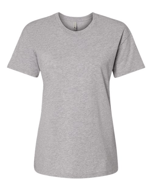 Next Level Women's Cotton Relaxed Tee - Heather Grey Front