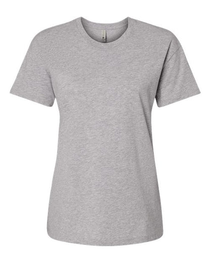 Next Level Women's Cotton Relaxed Tee - Heather Grey Front
