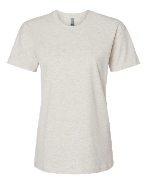 Next Level Women's Cotton Relaxed Tee - Oatmeal Front