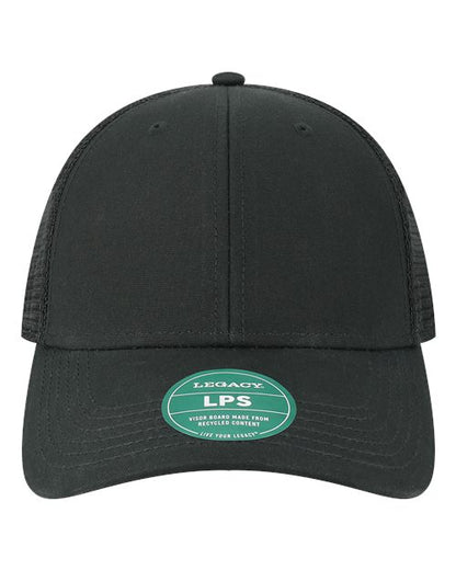 LEGACY Lo-Pro Snapback Trucker Cap - Black/ Black Front