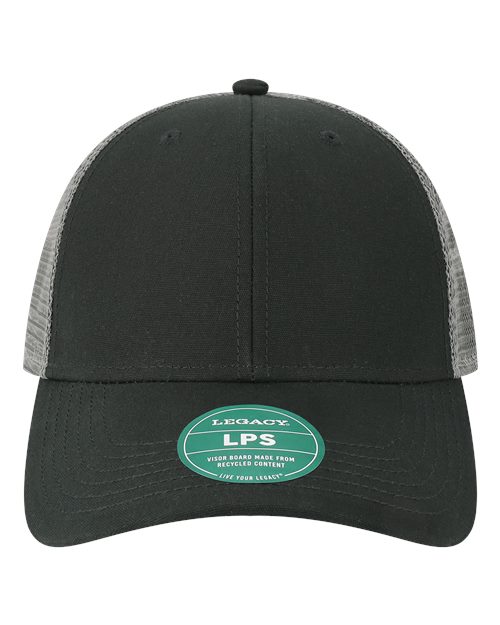 LEGACY Lo-Pro Snapback Trucker Cap - Black/ Dark Grey Front