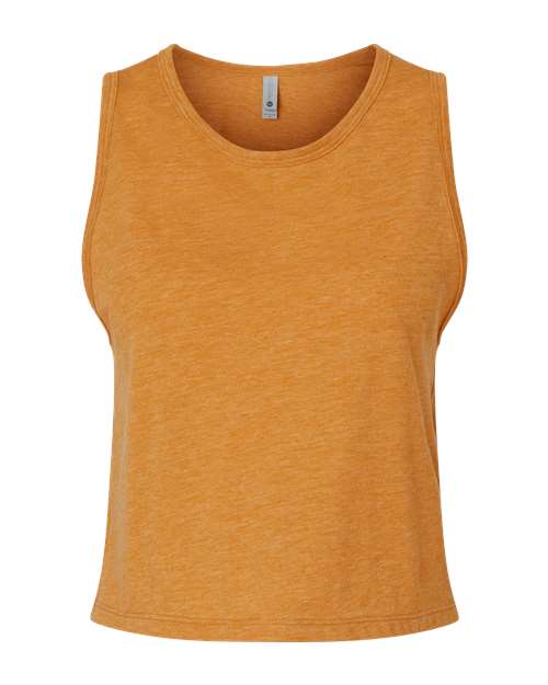 Next Level Women's Festival Crop Tank - Antique Gold Front