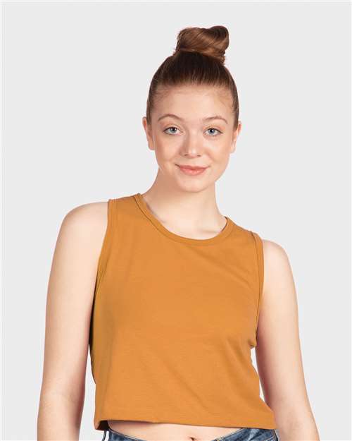 Next Level Women's Festival Crop Tank - Model Front