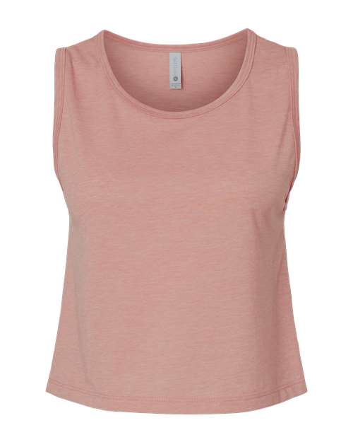 Next Level Women's Festival Crop Tank - Desert Pink Front