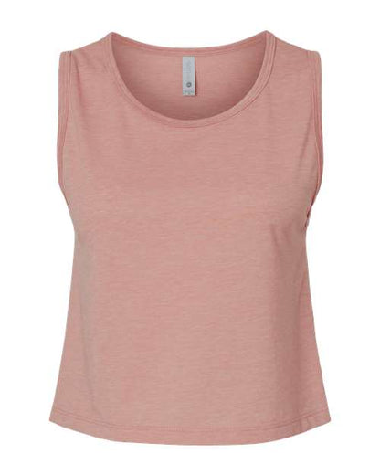 Next Level Women's Festival Crop Tank - Desert Pink Front