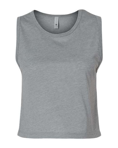 Next Level Women's Festival Crop Tank - Heather Grey Front