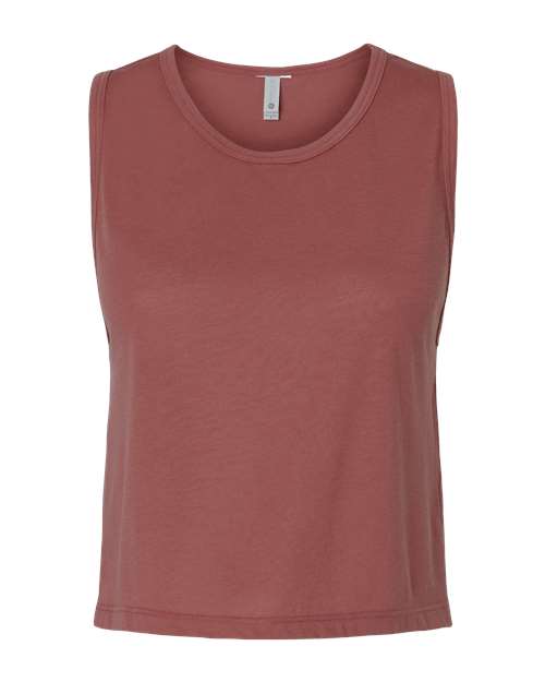 Next Level Women's Festival Crop Tank - Smoked Paprika Front