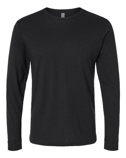 Next Level Unisex CVC Long Sleeve Tee - Black Front