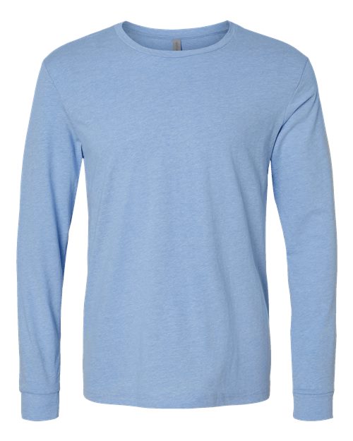 Next Level Unisex CVC Long Sleeve Tee - Heather Columbia Blue Front