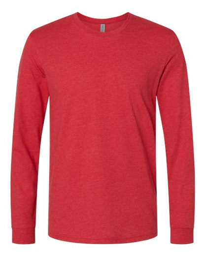 Next Level Unisex CVC Long Sleeve Tee - Red Front