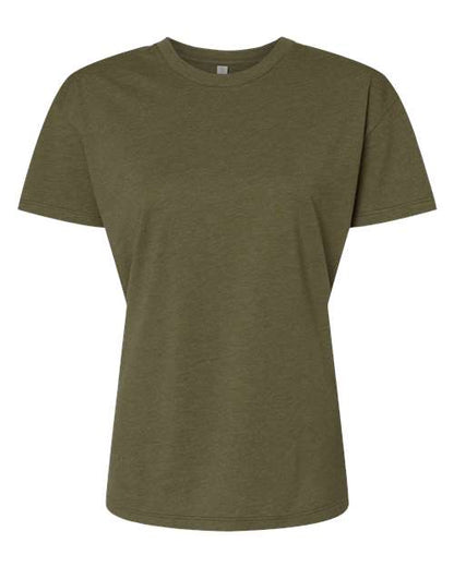 Next Level Women's CVC Relaxed Tee - Military Green Front