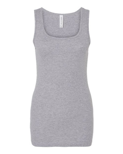 BELLA + CANVAS Women's Micro Rib Tank - Athletic Heather Front