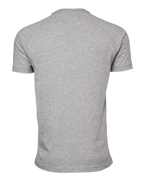 BELLA + CANVAS Men's Heather CVC Raglan Tee - Back