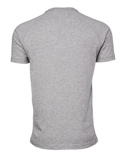 BELLA + CANVAS Men's Heather CVC Raglan Tee - Back