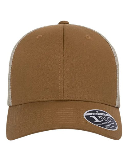 Flexfit 110® Mesh-Back Cap - Caramel/ Khaki Front