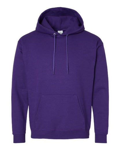 Hanes Unisex EcoSmart® Hooded Sweatshirt - Athletic Purple Front