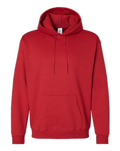 Hanes Unisex EcoSmart® Hooded Sweatshirt - Athletic Crimson Front