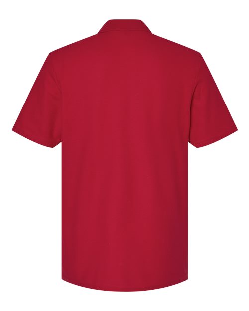 Unisex Softstyle® Pique Polo - Cherry Red Back