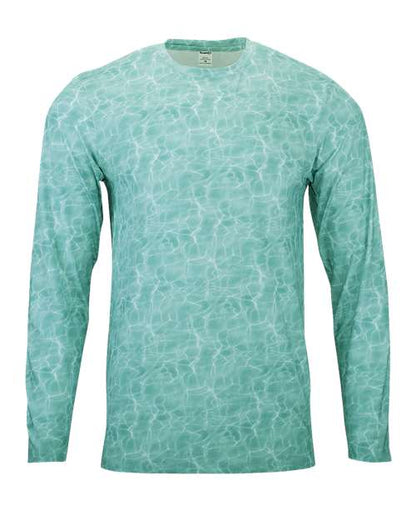 Paragon Men's Belize Sublimated Long Sleeve T-Shirt - Emerald Water Front